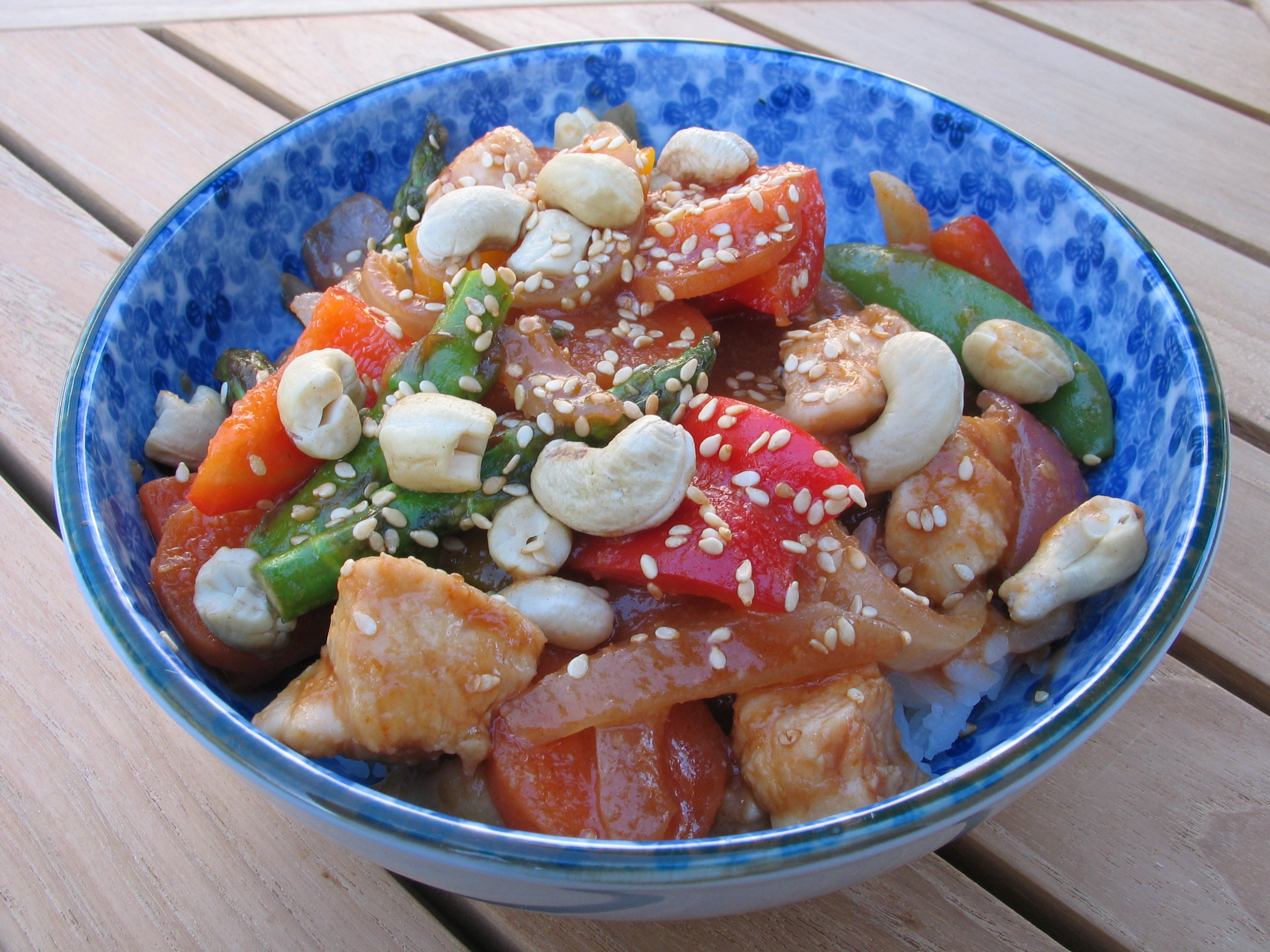 Sweet and Spicy Cashew Chicken