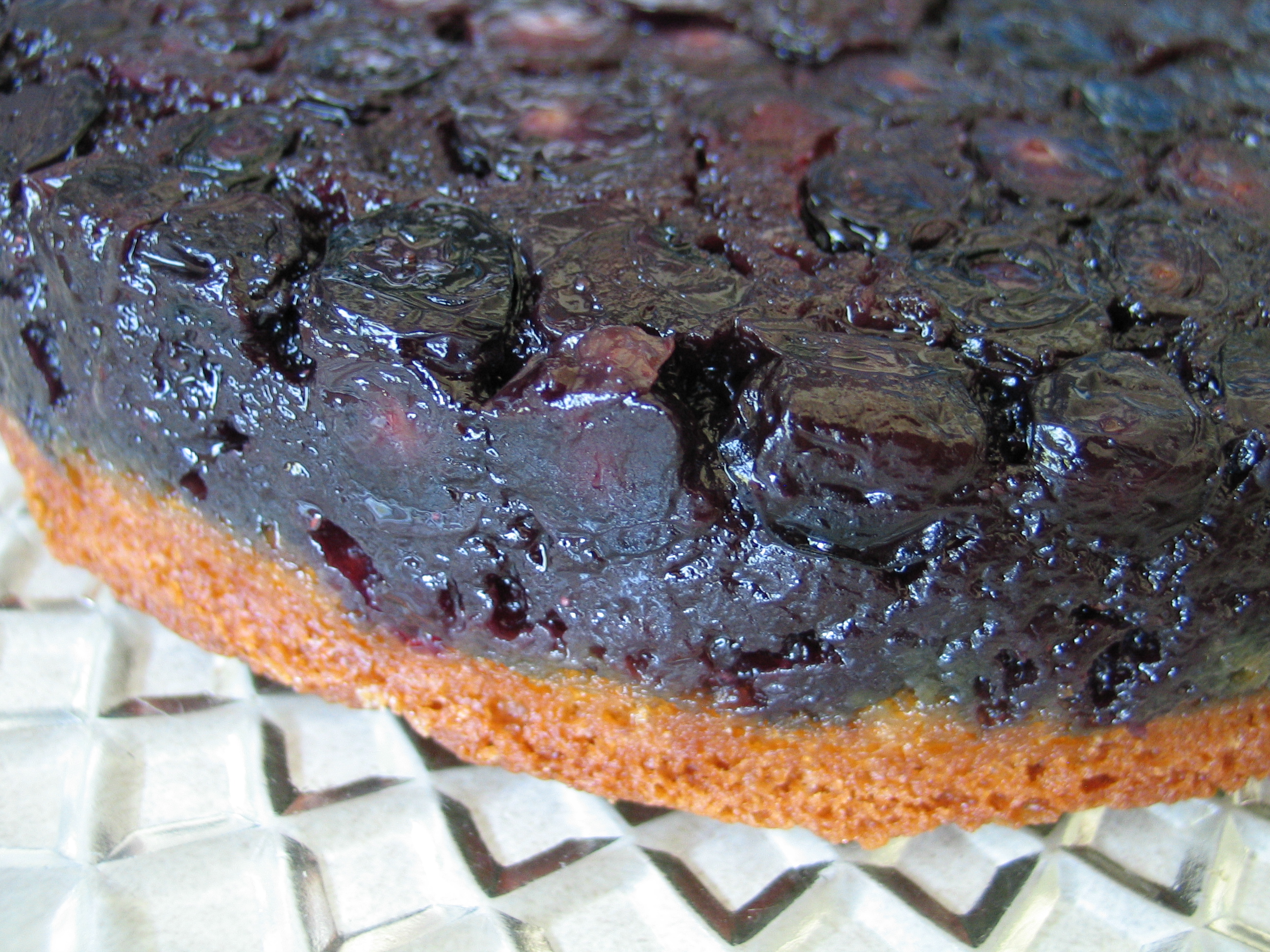 Blueberry Upside Down Buttermilk Cake