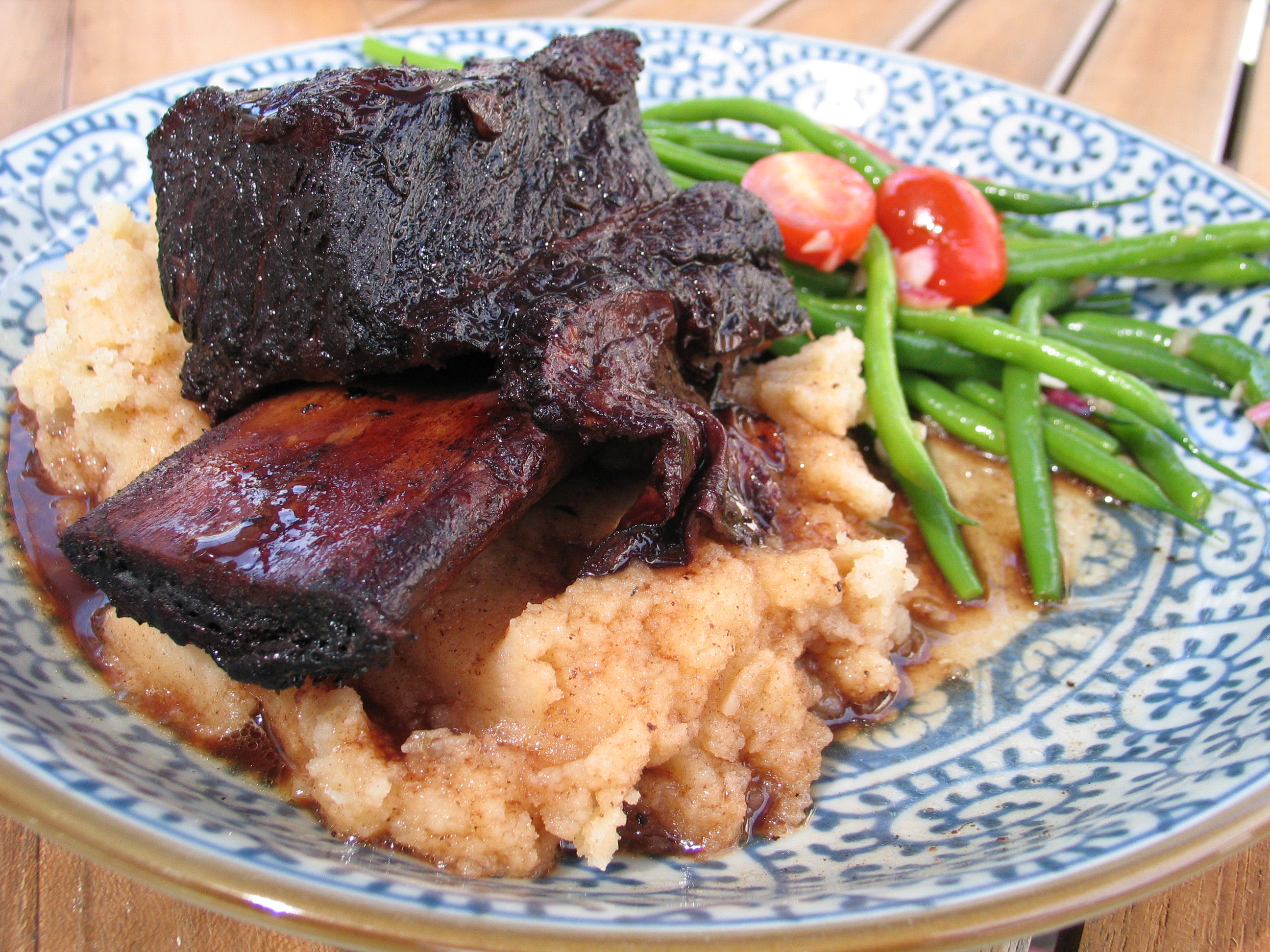 Port and Wine-Braised Short Ribs (with Brown Butter Mashed Potatoes)