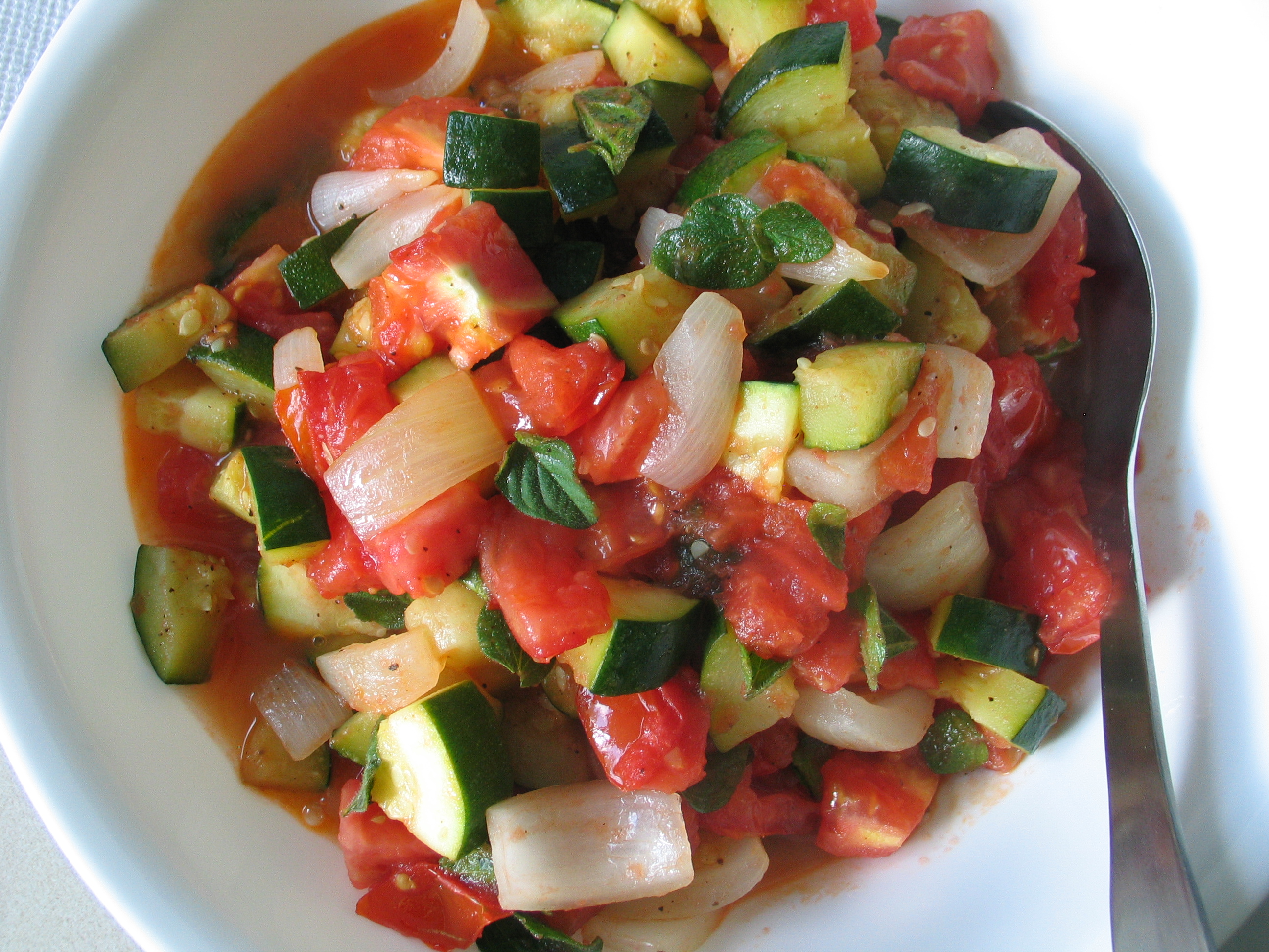 Zucchini with Tomatoes and Herbs