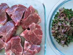Lamb Chops with Mint Salsa Verde