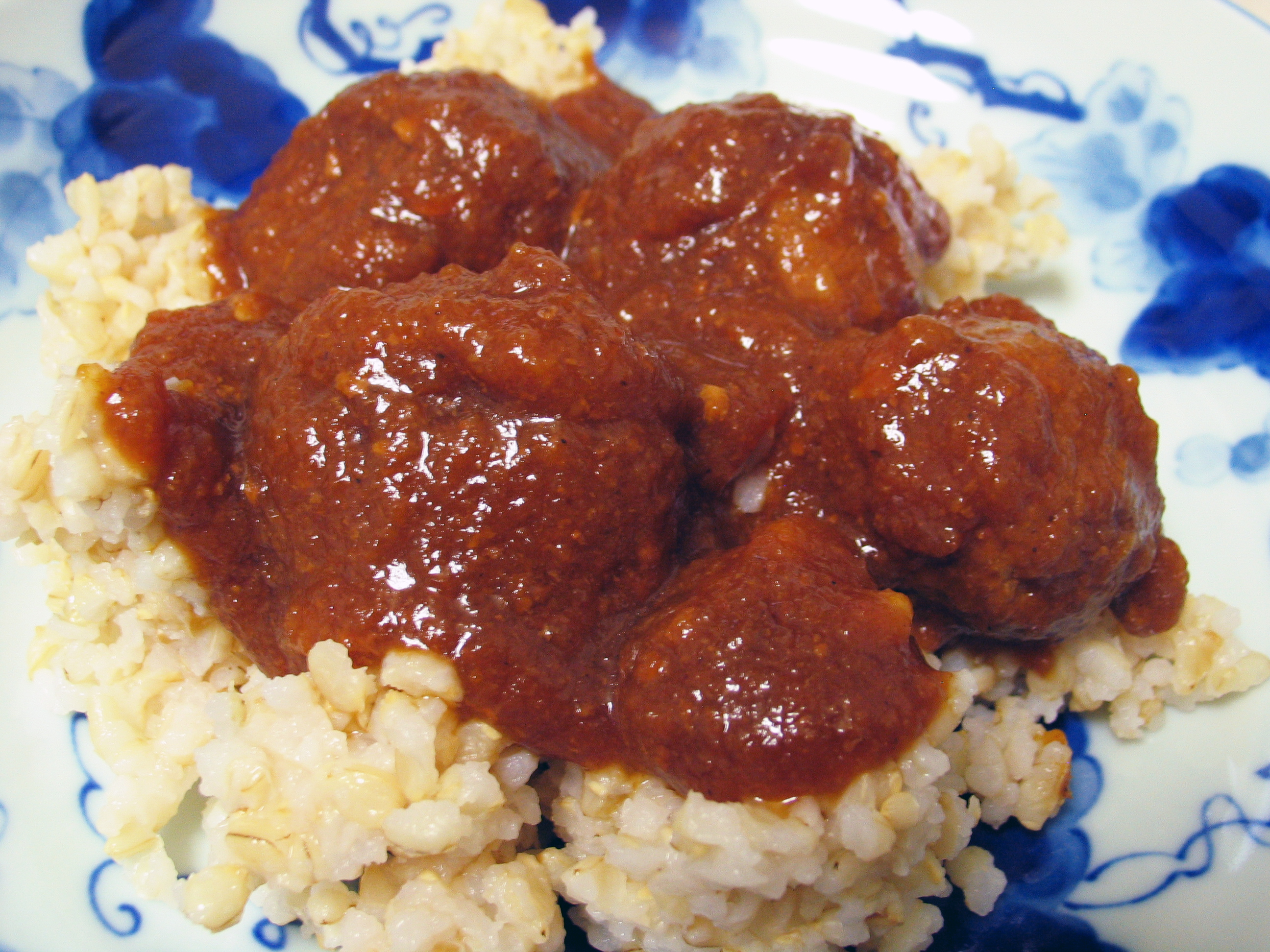 Turkey Meatballs with Apple BBQ Sauce (Slow Cooker)