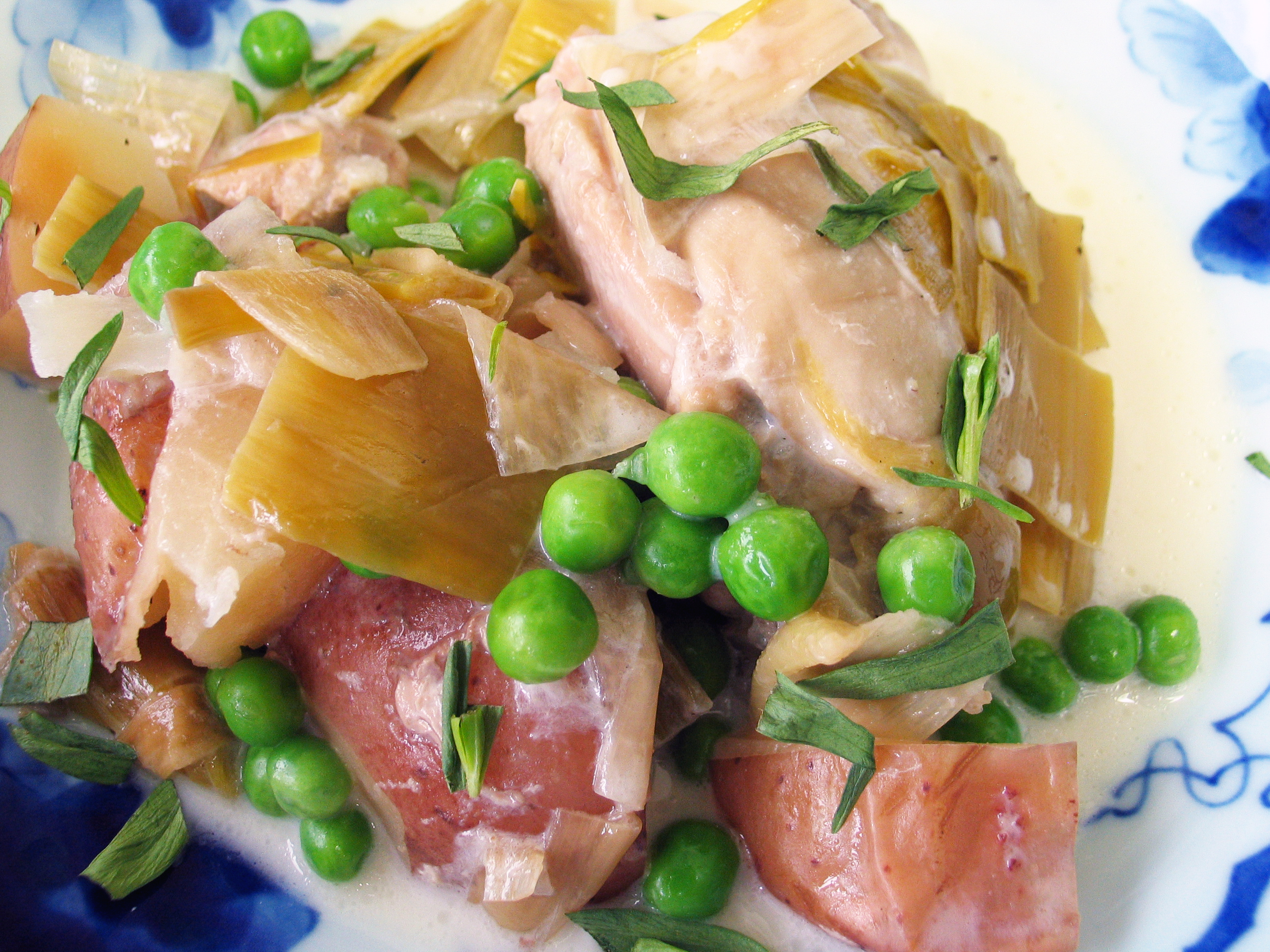 Chicken and Leeks with Tarragon – Slow Cooker