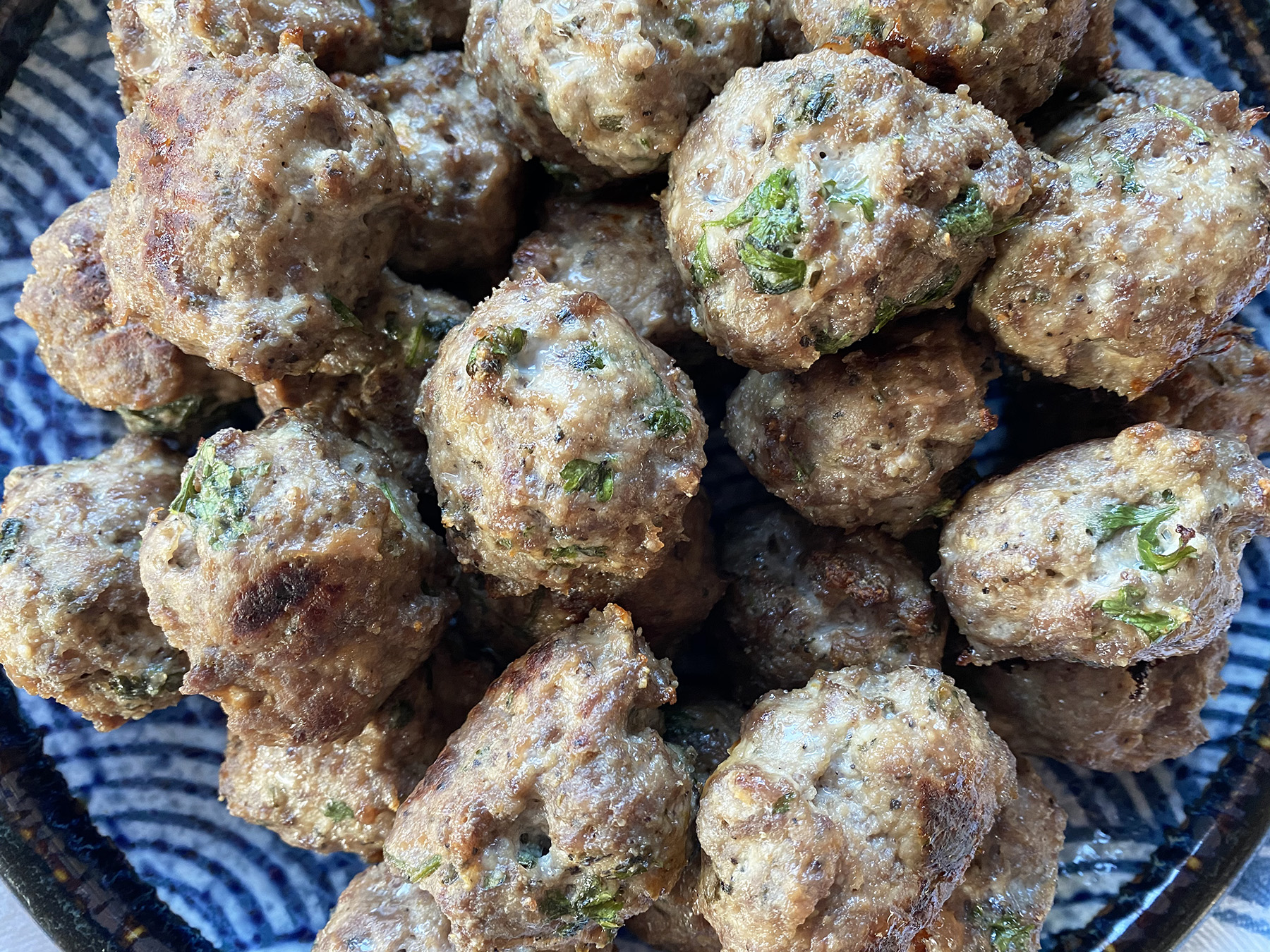 Bison (or Beef) and Ricotta Meatballs